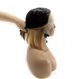 10 inch T-Part Honey Blonde Peekaboo Color BOB Wig (T) 35