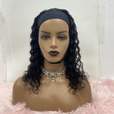 12-16 Inch Grab-N-Go Headband Wigs 100% Deep Wave Virgin Human Hair Wigs (T) 63