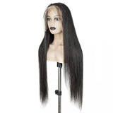 20-34 Inch Brazilian Virgin Hair 13"x4" Full Frontal Lace Wig Straight 200% Density (T) 96