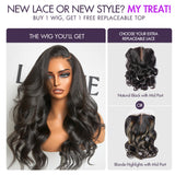 ZIP & GO WIGS | Natural Black Loose Body Wave Glueless 7x6 Closure HD Lace Wig