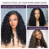 ZIP & GO WIGS | Deep Wave Natural Max Ear-to-Ear 13x5 Frontal HD Lace Wig