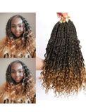 8 Pack Bohomian Box Braid Crochet Synthetic Braiding Hair