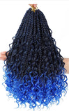 8 Pack Bohomian Box Braid Crochet Synthetic Braiding Hair