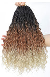 8 Pack Bohomian Box Braid Crochet Synthetic Braiding Hair