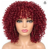 Synthetic Fiber Soft Hair Short Curly Wig Mixed With Colors 271