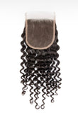 12-20 Inch 4" x 4" Deep Curly Free Parted Lace Closure #1B Natural Black
(T) 66