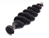 12-26 Inch Loose Deep Virgin Brazilian Hair #1B Natural Black
(T) 68