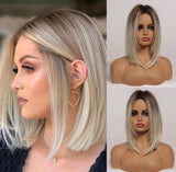 Blonde Short Bob Human Hair Wig

(A) 283