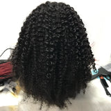 14 Inch Kinky Curly Transparent Frontal Lace Wig (A) 76