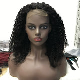 14 Inch Kinky Curly Transparent Frontal Lace Wig (A) 76