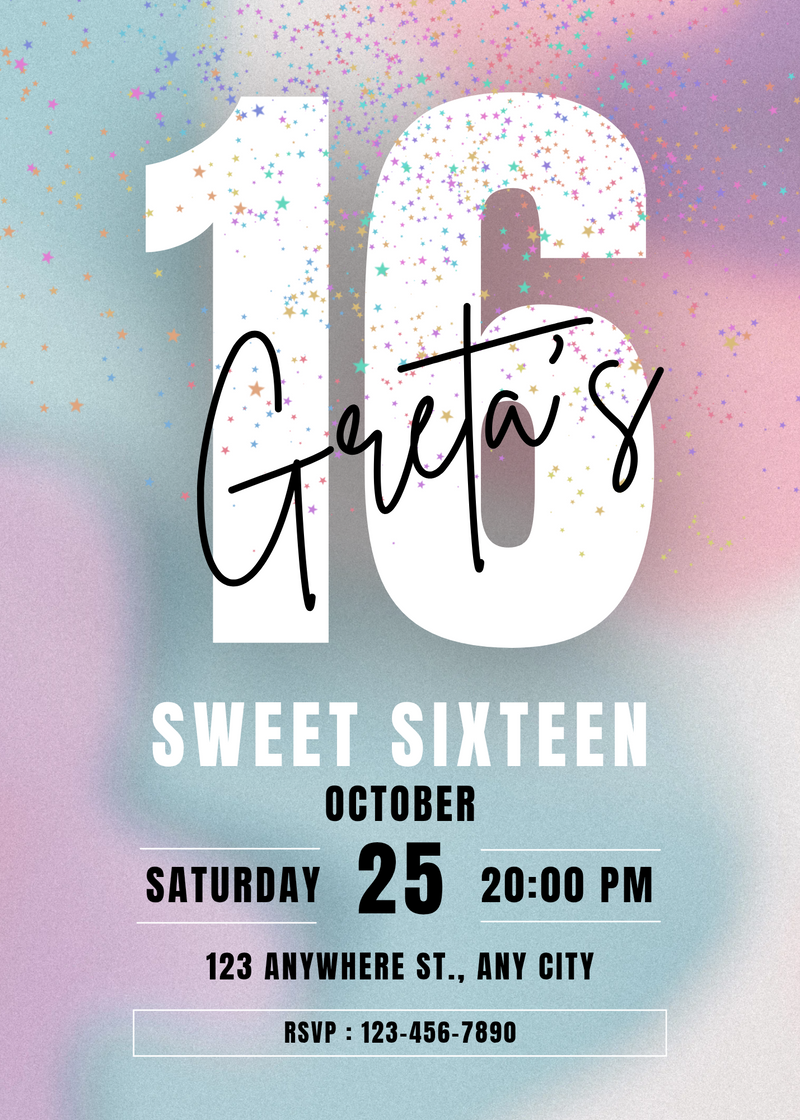 Sweet 16 Invitations