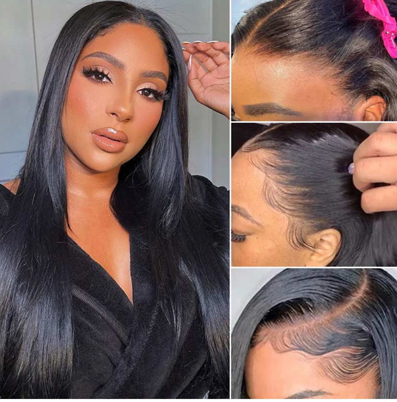 Beauty Is Key Boutique Real Glueless Straight/Body Wave HD Pre Cut Lace Front Human Hair Wigs 210% Density

Hair Texture: Straight