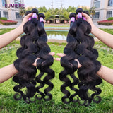 Body Wave Bundles Brazilian Hair Weave Bundles 1/3/4 PCS Raw Human Hair Bundles Deal Remy Hair Extensions