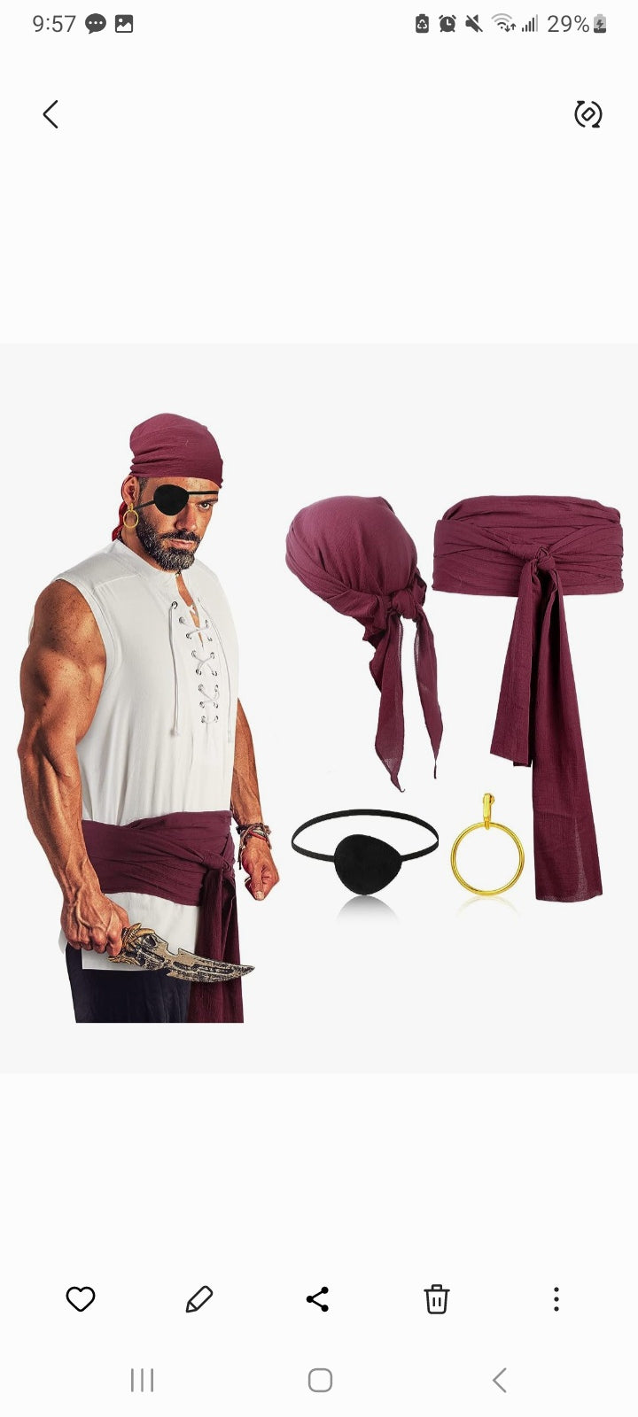 Pirate Costume (P)