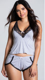 HEATHER LACE CAMI SET (Y)