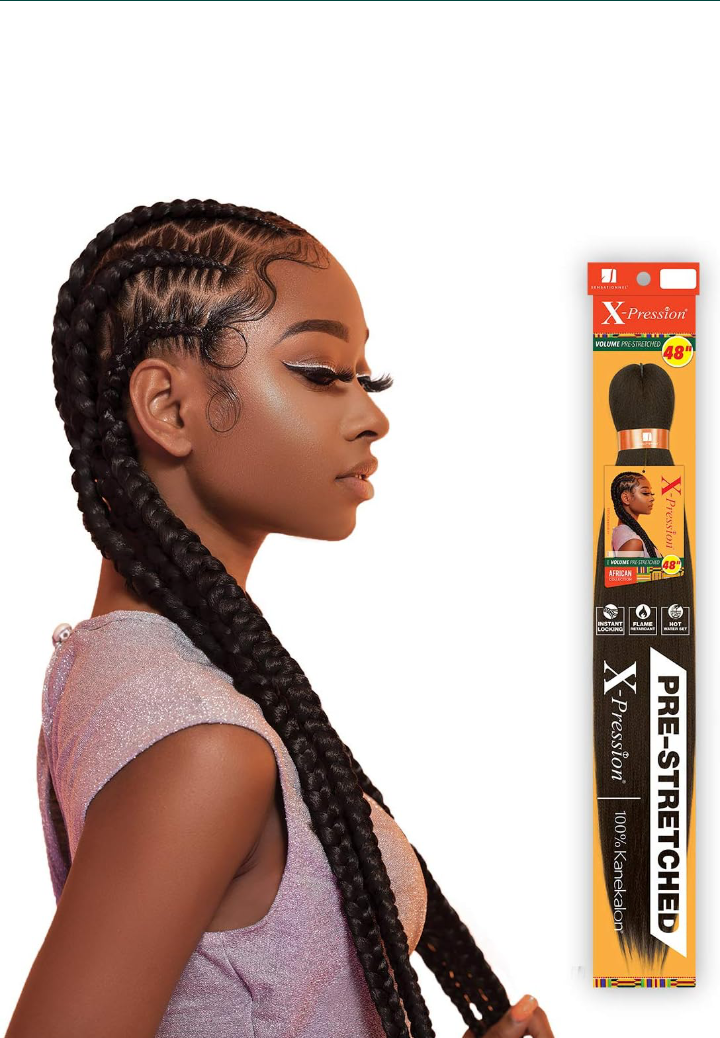 Sensationnel Braids XPRESSION Volume Pre-Stretched Braid 48"