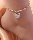 Heart anklets