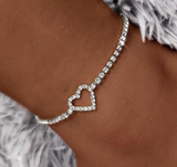 Heart anklets