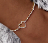 Heart anklets