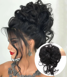 Chignon Messy Curly Hair Bun