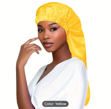 Long Satin Bonnets (long hair/braids) with Business Logo