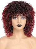 Kinky Curly Wig with Bangs