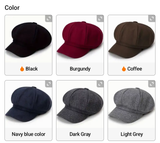 Solid Color Newsboy Cap: Fashionable & Elegant