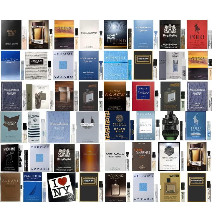 Men's Cologne Top Designer Best Rated Sample Lot - High End Niche Most Popular Fragrance Sampler Vial Set (15 Random Samples)
