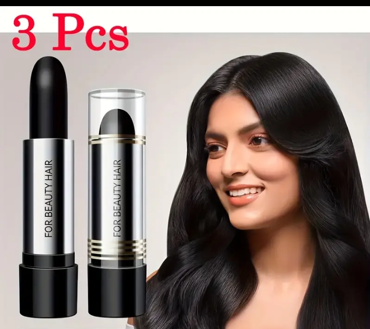 3Pcs Hair Powder Stick, Root Touch Up for Thinning Hair, Hair Shadow Cover Up for Grey Hair, Instantly Root Concealer for Natural Voluminous Hair