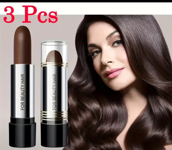 3Pcs Hair Powder Stick, Root Touch Up for Thinning Hair, Hair Shadow Cover Up for Grey Hair, Instantly Root Concealer for Natural Voluminous Hair
