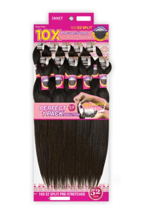 Braids Pre-Sectioned Nala Tress 10X EZ Split Pre-Stretched 52"