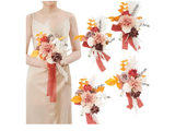 TDIJ Set of 4 Full Bridesmaid Bouquets for Wedding