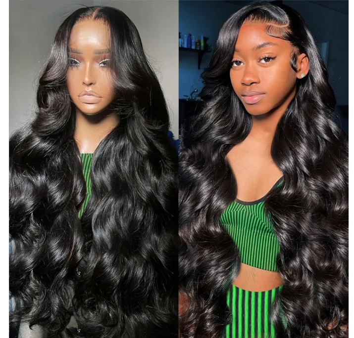 30 Inch Body Wave Lace Front Wigs Human Hair Pre Plucked 13x4 HD Lace Front Wigs Human Hair 180% Density Body Wave Glueless Frontal Wigs Human Hair for Women