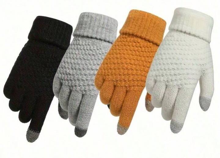4 Pairs Women's Touchscreen Winter Gloves