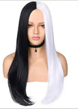 Black n White Synthetic Hair Wig 140