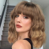 Synthetic Curly Bob Wig with Bangs

(A) 299