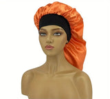 Long Satin Bonnets With Logos