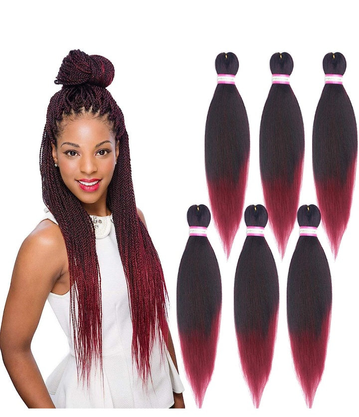 Pre Stretched Braiding Hair 20 Inch 8 Packs Yaki Synthetic Professional Braiding Hair Extensions for Crochet Braids Twist Hair