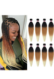 Pre Stretched Braiding Hair 20 Inch 8 Packs Yaki Synthetic Professional Braiding Hair Extensions for Crochet Braids Twist Hair