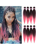 Pre Stretched Braiding Hair 20 Inch 8 Packs Yaki Synthetic Professional Braiding Hair Extensions for Crochet Braids Twist Hair