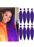 Pre Stretched Braiding Hair 20 Inch 8 Packs Yaki Synthetic Professional Braiding Hair Extensions for Crochet Braids Twist Hair