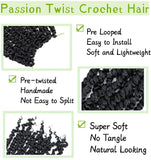 Packs Passion Twist Hair 8 Inch Pre-twisted Passion Twist Crochet Hair