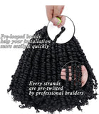 Packs Passion Twist Hair 8 Inch Pre-twisted Passion Twist Crochet Hair