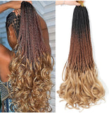 8 Pack French Curl Crochet Braids Hair