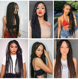 Alrence Pre Stretched Braiding Hair Long B
raid 30 Inch 8 Packs Braiding Hair Extensions Professional Synthetic Fiber Crochet Twist Braids