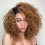 12-18 Inch Grab-N-Go Headband Wigs 100% T1B/30# 3C Virgin Human Hair Wigs (T) 65