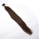 18-24 Inch Straight Nail Tip Remy Hair Extensions #1 Jet Black (T) 90