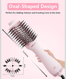 4 in 1 Hair Dryer and Styler Volumizer with Negative Ion Anti-frizz Ceramic Titanium Barrel