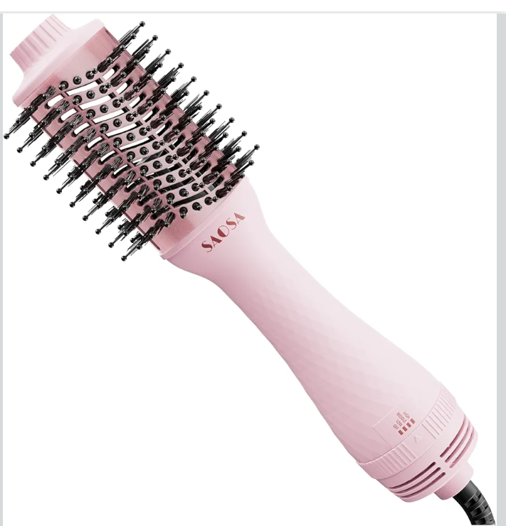 4 in 1 Hair Dryer and Styler Volumizer with Negative Ion Anti-frizz Ceramic Titanium Barrel
