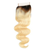 #1B613 Body Wave 4x4 Human Hair Blonde Closure (A) 7